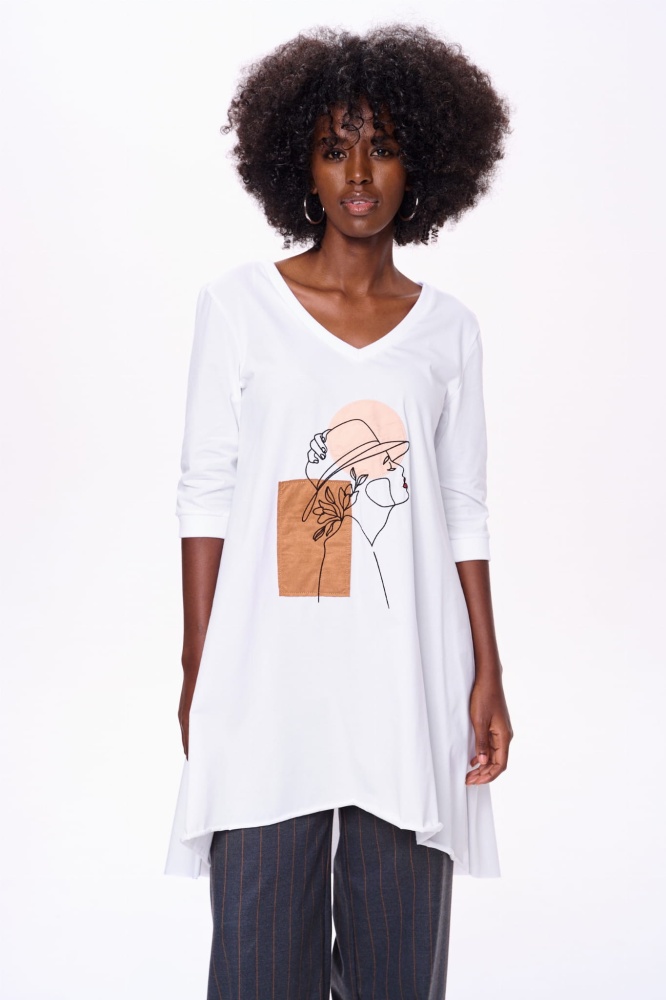 Tunika Damska Demeter Off White