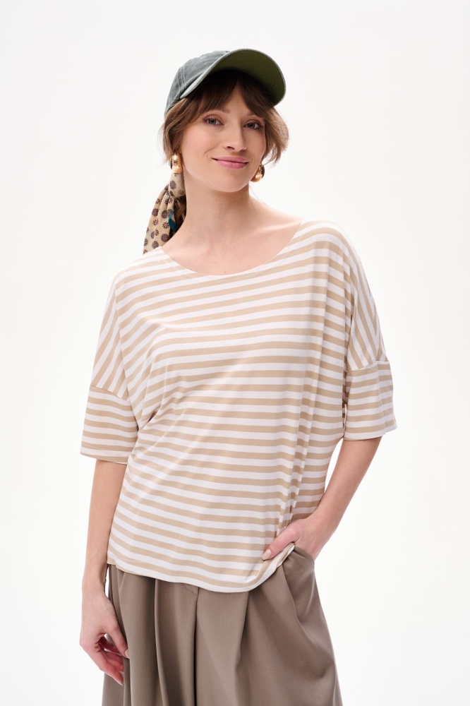 Bluzka Damska Grando Warm Beige