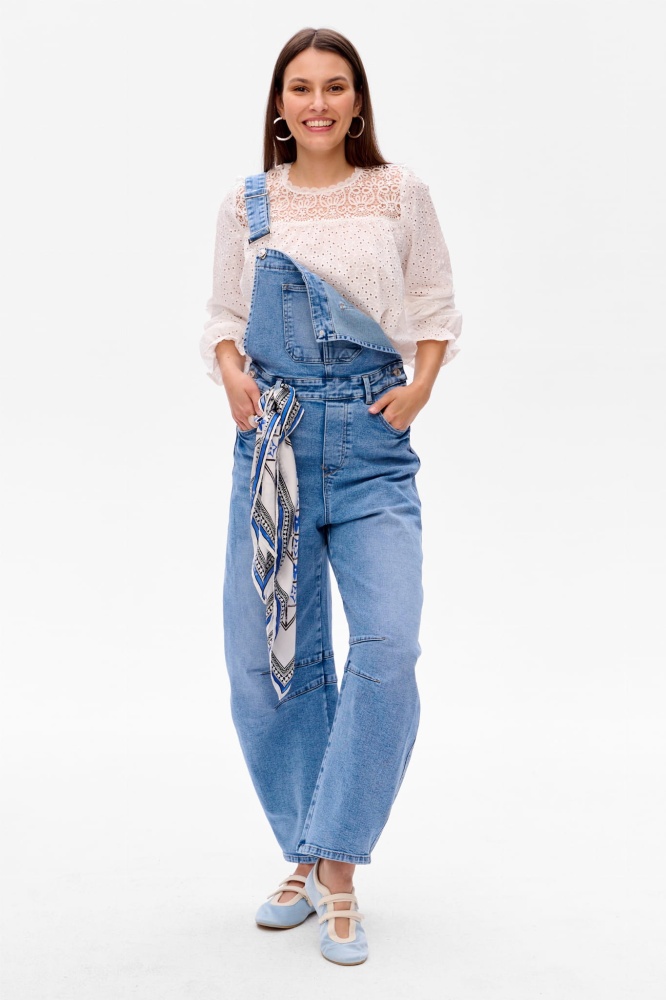 Ogrodniczki Damskie 3D 9270 Jeans