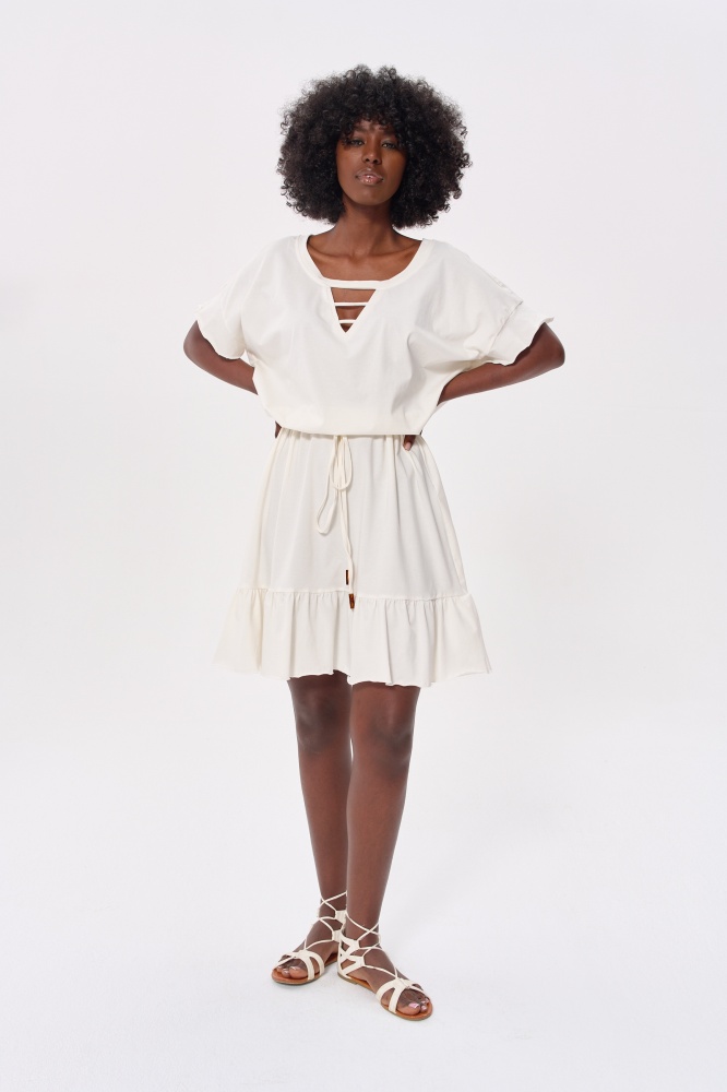 Sukienka Alicante Plus Size Ecru
