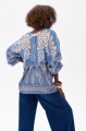 Bluzka Damska Simona Blue / Off White