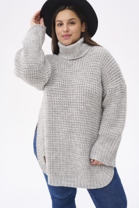 Tunika Swetrowa Damska Ashanti BS  Jasny Szary