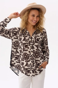Bluzka Damska Koszulowa Fidensi BS Patchwork