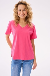 T-shirt Damski Mango BS Amarant