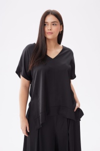 Bluzka Damska Cygaro Plus Size Czarny