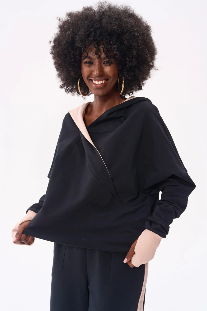 Bluza Damska Marzenia BS Czarny / Beż
