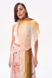 Szal Damski SP-55 BS P. Róż / Brąz