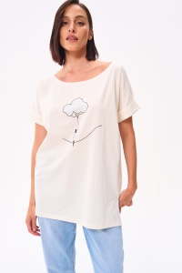 Bluzka Damska Chmurka BS Ecru