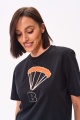 T-Shirt Spadochron BS Czarny