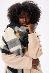 Szal Damski AW24 #7 BS Krata Beż