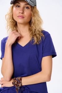 T-shirt Damski Mango BS Atrament