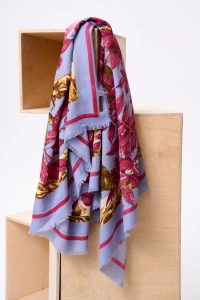 Szal Damski AW24 #17 BS Jasny Niebieski