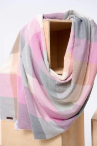 Szal Damski AW24 #8 BS Krata Pastelowa