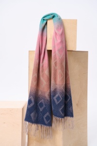 Szal Damski AW24 #11 BS P. Róż / Mięta