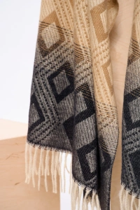Szal Damski AW24 #11 BS Biały / Czarny