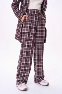 Spodnie Damskie Kanti Krata Seal Brown