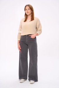 Jeansy Damskie 3D 9240 / 28 Stalowy