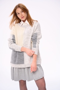 Sweter Damski Hardin Jasny Szary