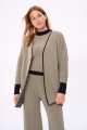 Kardigan Damski Cozy Czarny / Beż