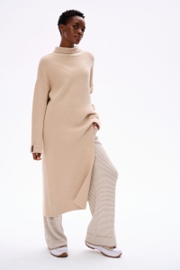 Tunika Swetrowa Damska Meg Jasny Beż