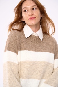 Sweter Damski Pasty Cappucino Melanż