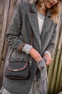 Rękawiczki Damskie AW24 #2 BS Szary Melanż