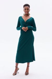 Sukienka Casy Butelkowa Zieleń