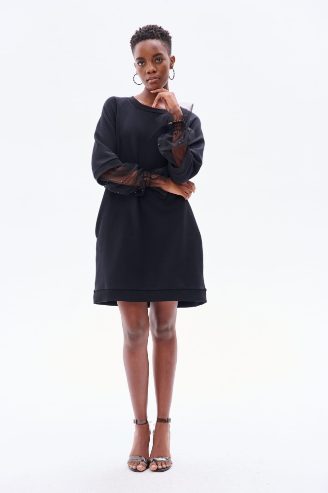 Sukienka Puff Czarny