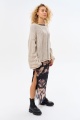 Sweter Damski Levi Kość Słoniowa Melanż
