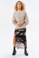 Sweter Damski Levi Kość Słoniowa Melanż