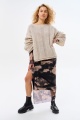 Sweter Damski Levi Kość Słoniowa Melanż
