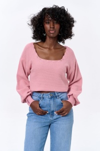 Sweter Damski Turan Powder Pink