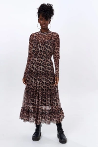 Sukienka Asma Spots / Warm Beige 