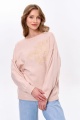 Sweter Damski Winter Roses Warm Beige