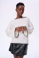 Sweter Damski Kenzo Ecru / Black