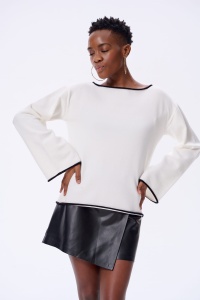 Sweter Damski Kenzo Ecru / Black