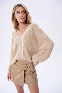 Sweter Damski Lyna Light Beige / Ecru