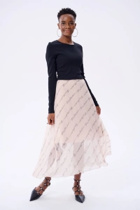 Sukienka Duetta Black / Light Beige