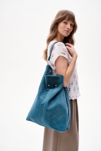 Torebka 2 BS Skóra Naturalna Aloe