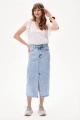 Spódnica Damska 3D 9207 Jeans