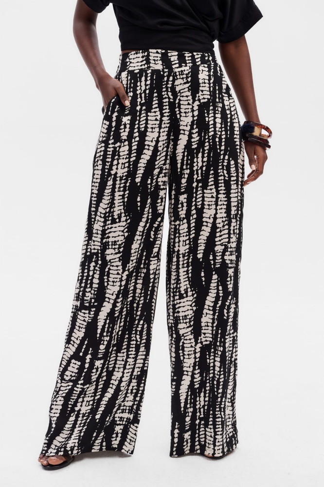 Spodnie Damskie Rayon Black