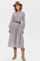 Sukienka Kora Check Ecru / Black