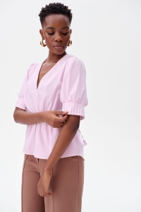 Bluzka Damska Alie Tiny Stripes Powder Pink