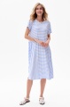 Sukienka Elaja Plus Size Paski Błękit