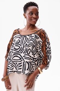 Bluzka Damska Portines Ecru / Black