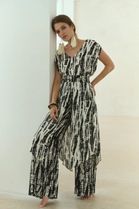 Spodnie Damskie Rayon Black