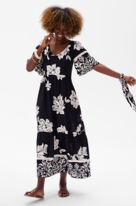 Sukienka Doris-2 Black / Ecru