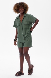 Szorty Damskie Tassel Khaki