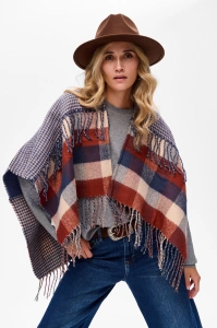 Ponczo Damskie AW24 #11 BS Krata Pepitka