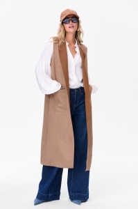 Kamizelka Damska Dijon Warm Beige